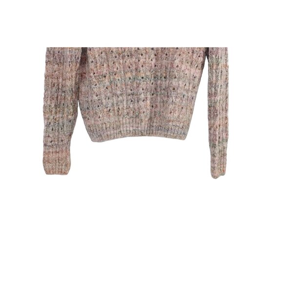 Bartolini Beige Pink Knit Crewneck Pullover Sweater Size L - Picture 7 of 9